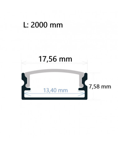 Luminaria lineal LED 2 Metros 20W