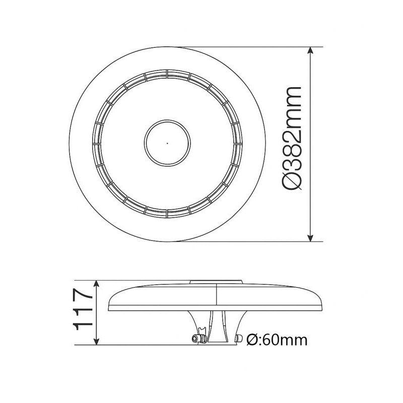 Farola LED 40W - 60W - 80W CCT Chip Lumileds 150Lm/W