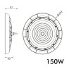 Campana Industrial LED 150W CCT IP65 Chip Lumileds