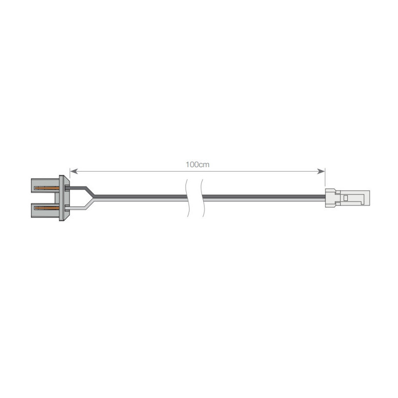 Conector Rápido para para 72520 con 100cm cable + Fijaciones + Tapa