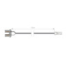 Conector Rápido para para 72520 con 100cm cable + Fijaciones + Tapa