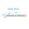 Tira LED 220V 8W/m 120Led/m Bobina 50m IP65 Corte cada 10cm