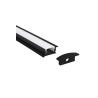 Perfil de encastrar Kit completo Negro 2 metros