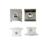 Perfil de encastrar Kit completo Blanco 2 metros