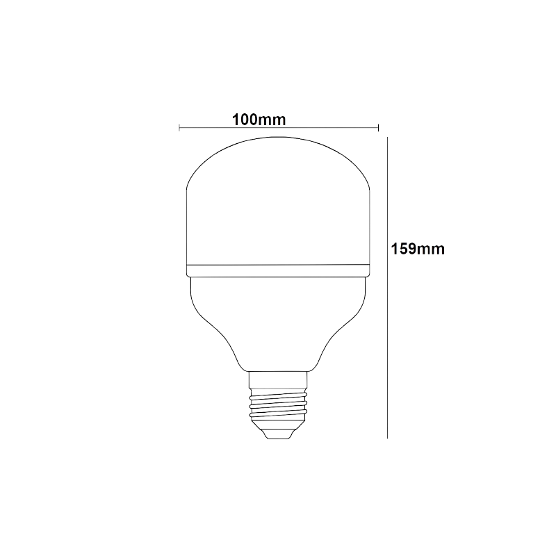 Ledytec - Lámpara LED 33W E27 Alta Resistencia 3.400Lm