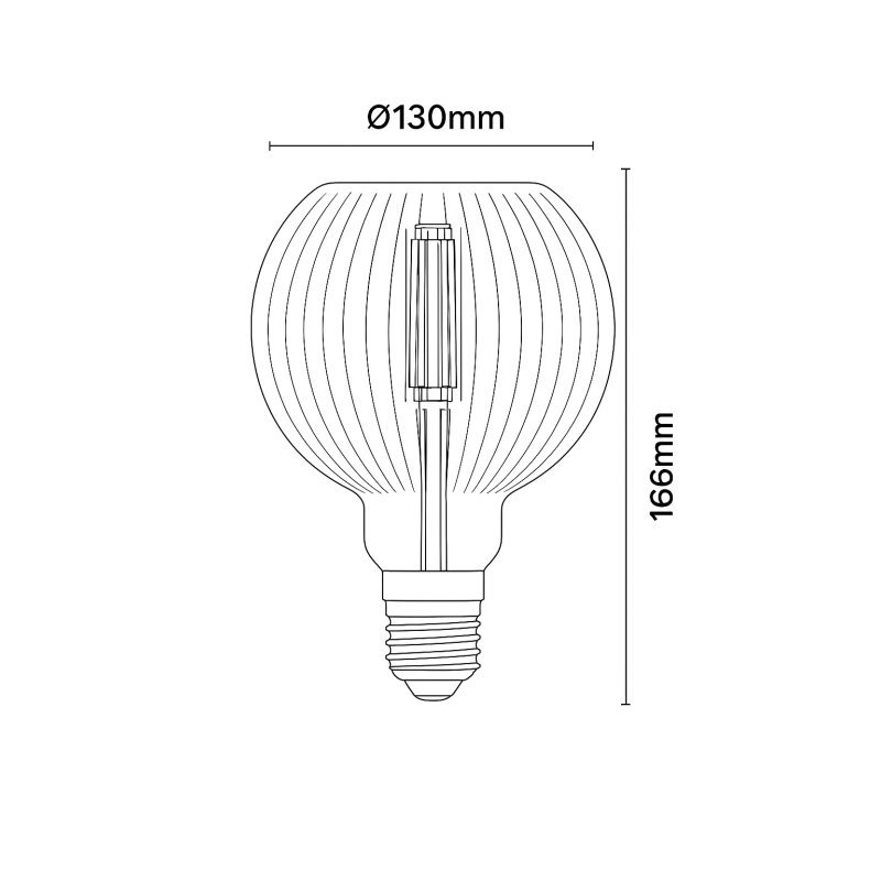 Bombilla LED Filamento Decorativa 7W E27 Ambar