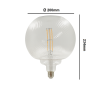 Bombilla LED Filamento Globo Decorativa 7W E27 Ambar