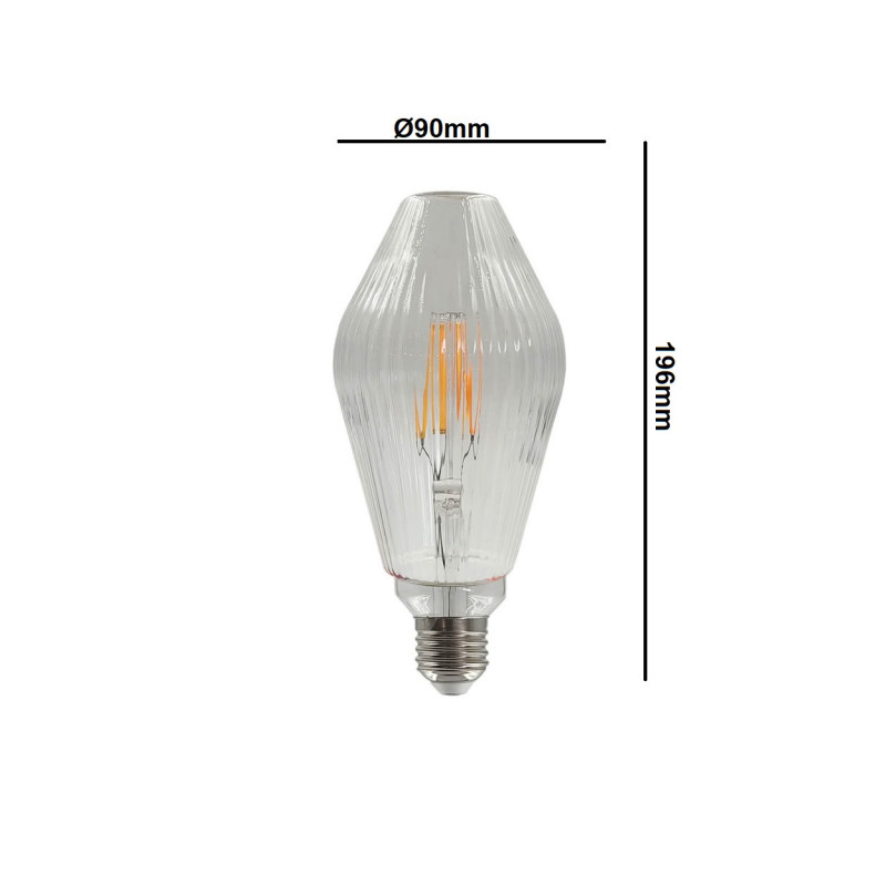 Bombilla LED Filamento Decorativa 7W E27 Ambar