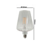 Bombilla LED Filamento Cónica Decorativa 6W E27