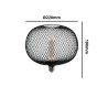 Bombilla LED 4W Metal Negro E27 Ø220mm