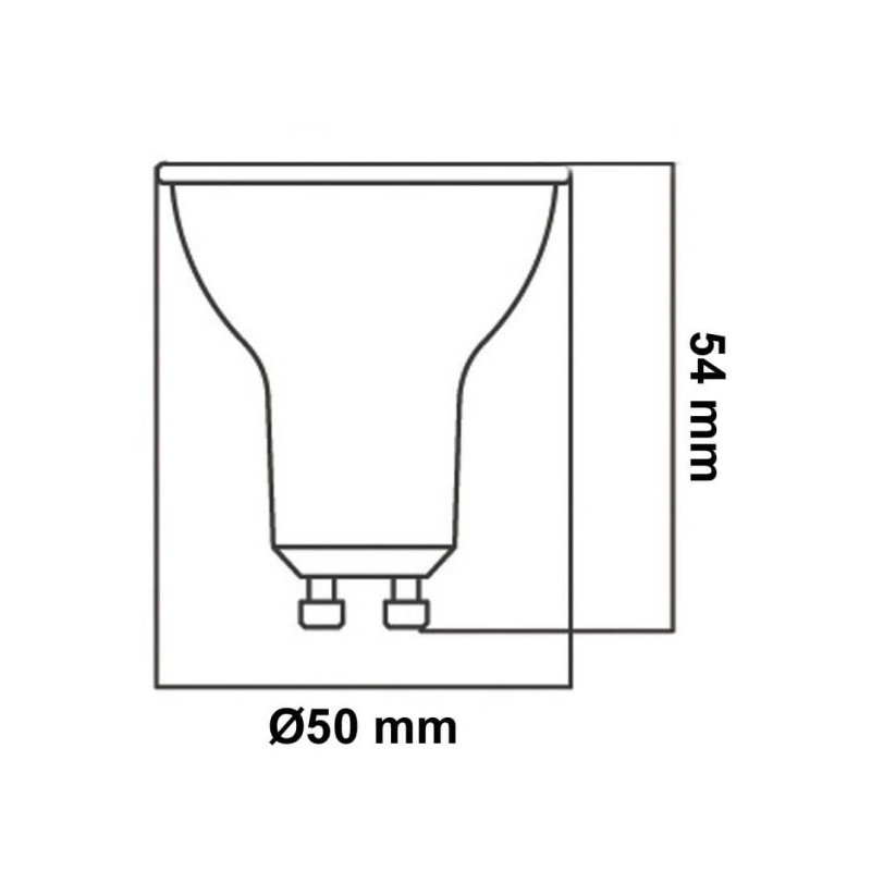 Dicroica LED 6W Cristal GU10 Dimable Triac Samsung Chip 5 años de garantia