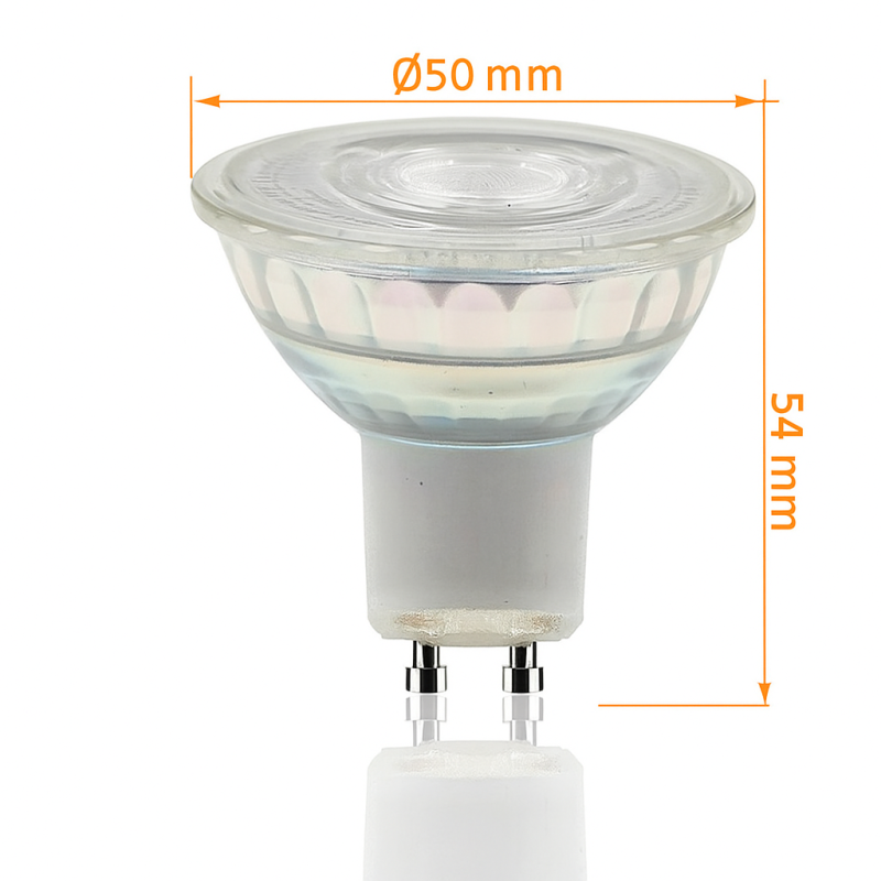 Dicroica LED GU10 8W Cristal 190Lm/w 24º SMD1A1A CRI98
