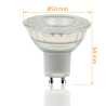 Dicroica LED GU10 8W Cristal 190Lm/w 24º SMD1A1A CRI98 Dimable/Regulable