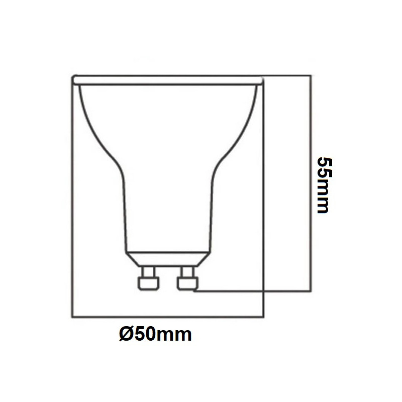 Dicroica LED  8W RGB + 3000K 110º GU10 con Mando a Distancia