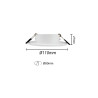 Aro Circular BLANCO orientable para GU10