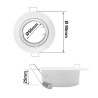 Aro Redondo Blanco Slim Orientable para dicroica LED GU10 MR16