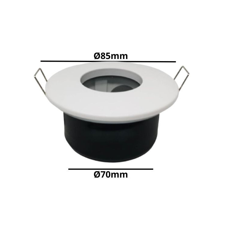 Aro Redondo para dicroica LED GU10 MR16 - IP65