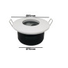 Aro Redondo para dicroica LED GU10 MR16 - IP65