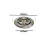 Aro Redondo Acero Orientable para dicroica LED GU10 MR16