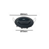 Aro Redondo Negro Mate Orientable para dicroica LED GU10 MR16