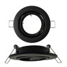 Aro Redondo Negro Orientable para dicroica LED GU10 MR16
