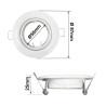 Aro Redondo Blanco Orientable para dicroica LED GU10 MR16