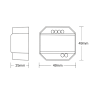 Regulador para Pulsador de pastilla para LED - TRIAC - RF + Push Dimmer