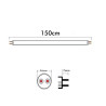 Pack 10 Tubo LED 25W Cristal 150cm 190LM/W ALTA LUMINOSIDAD No FLICK 5 Años de garantía