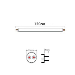 Pack 10 Tubo LED 20W Cristal 120cm 190LM/W ALTA LUMINOSIDAD No FLICK 5 Años de garantía