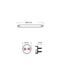 Pack 10 Tubo LED 10W Cristal 60cm 190LM/W ALTA LUMINOSIDAD No FLICK 5 Años de garantía