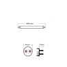 Pack 10 Tubo LED 10W Cristal 60cm 190LM/W ALTA LUMINOSIDAD No FLICK 5 Años de garantía