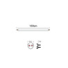 Pack 10 Tubo LED 20W Cristal 150cm - ALTA LUMINOSIDAD - OSRAM CHIP- 3 Años de garantía