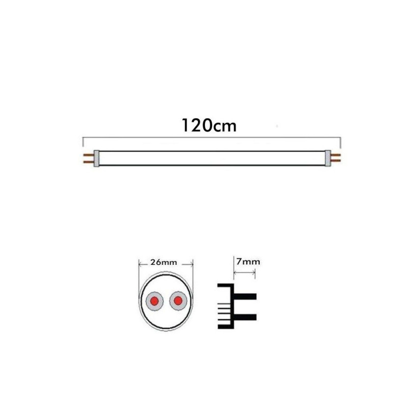 Pack 10 Tubo LED 18W Cristal 120cm - ALTA LUMINOSIDAD - OSRAM CHIP- 3 Años de garantía