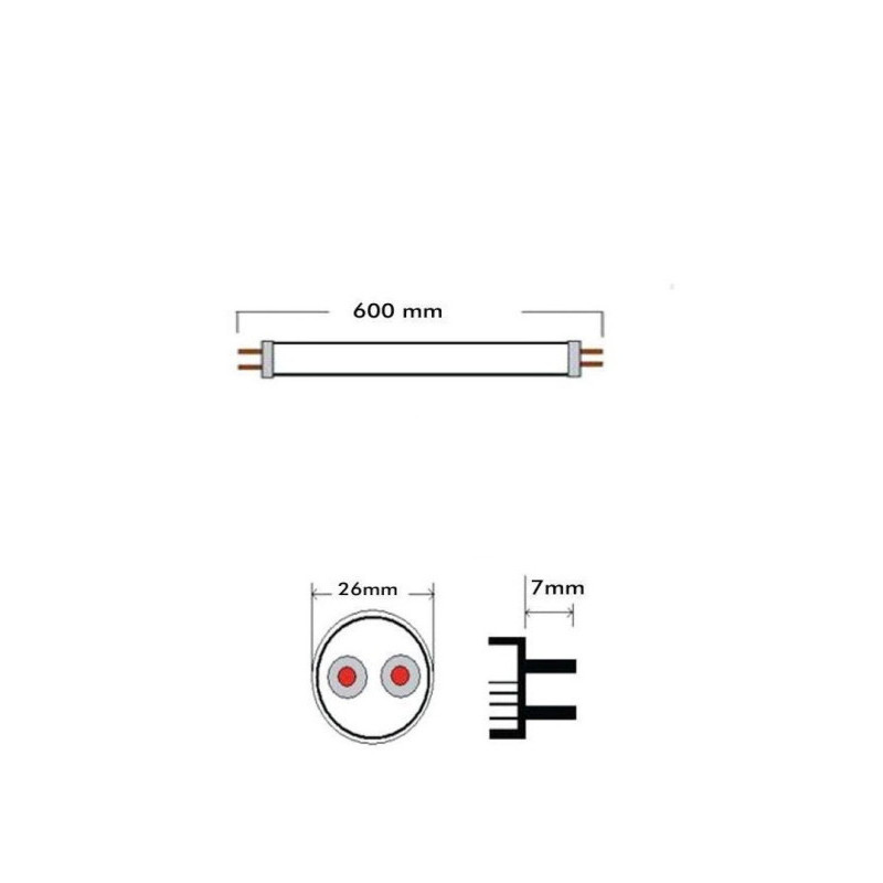 Pack 10 Tubo LED 9W Cristal 60cm - ALTA LUMINOSIDAD - OSRAM CHIP- 3 Años de garantía