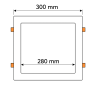 Placa Downlight LED Cuadrada 30W Color Seleccionable OSRAM CHIP