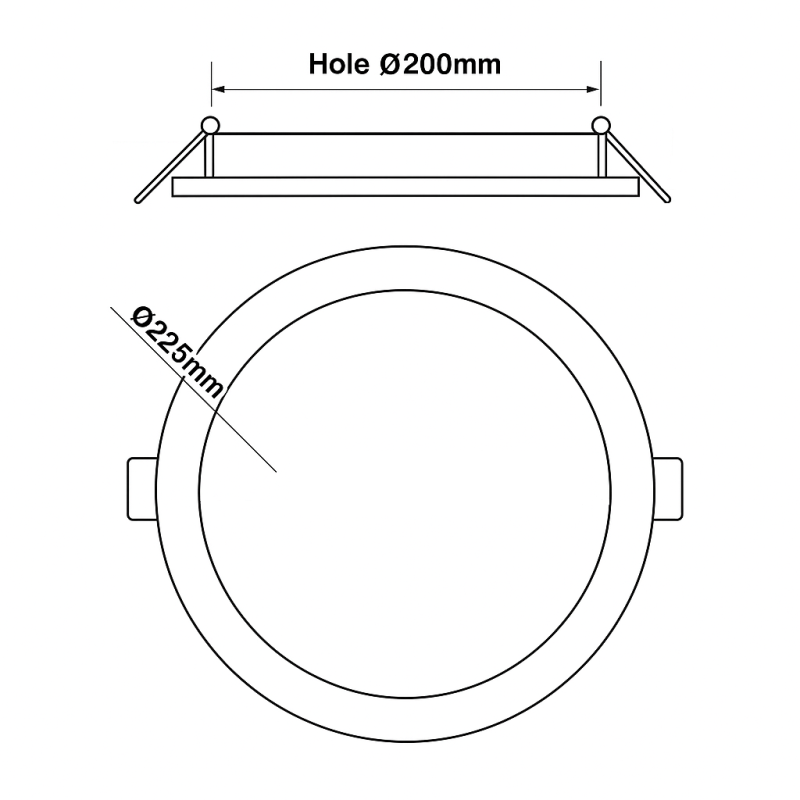 Downlight LED Color y Potencia Seleccionable 24W - 22W - 20W - 18W Circular OSRAM CHIP UGR17- 3 Años de Garantía