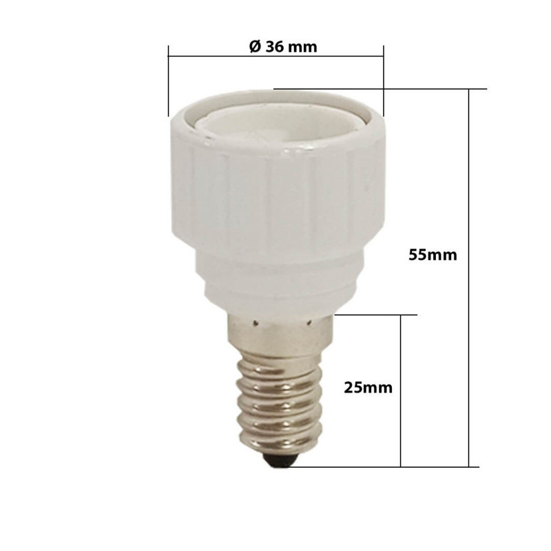 Casquillo Adaptador  E14-GU10
