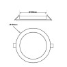 Downlight LED 12W Circular OSRAM CHIP - CCT - UGR17 - 3 años de garantia