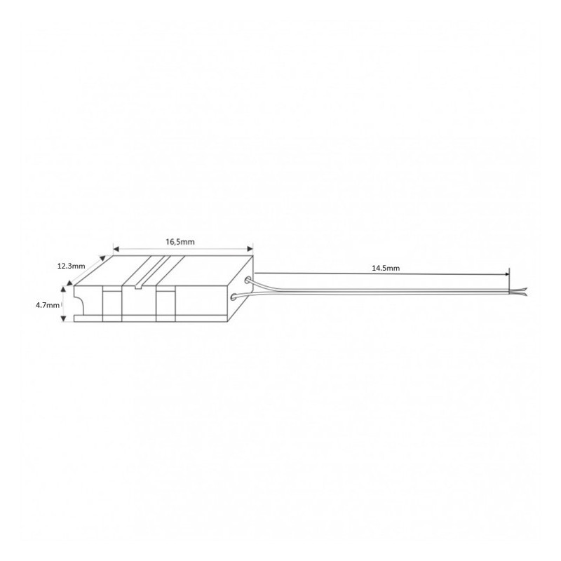 Conector con cable para Tiras LED 24V RGB+CCT  SMD IP20 6 Pines 10mm para tira 72370
