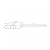Conector con cable para Tiras LED 24V RGB+CCT  SMD IP20 6 Pines 10mm para tira 72370