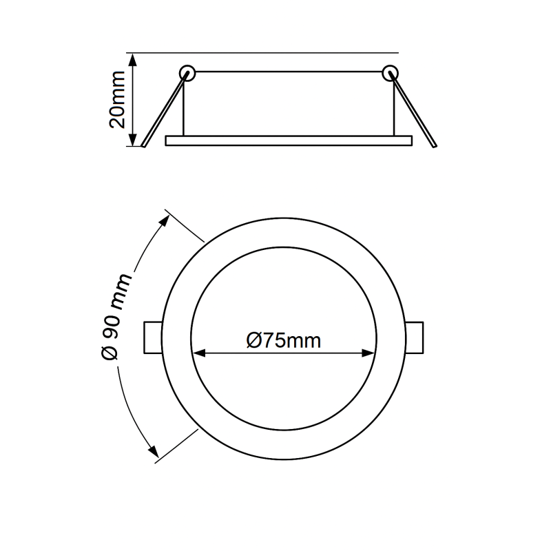 Downlight LED 8W Circular OSRAM CHIP - CCT - UGR17 - 3 años de garantia