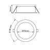 Downlight LED 8W Circular OSRAM CHIP - CCT - UGR17 - 3 años de garantia
