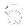 Placa Downlight LED Circular 24W - OSRAM CHIP - 3 Años de garantía