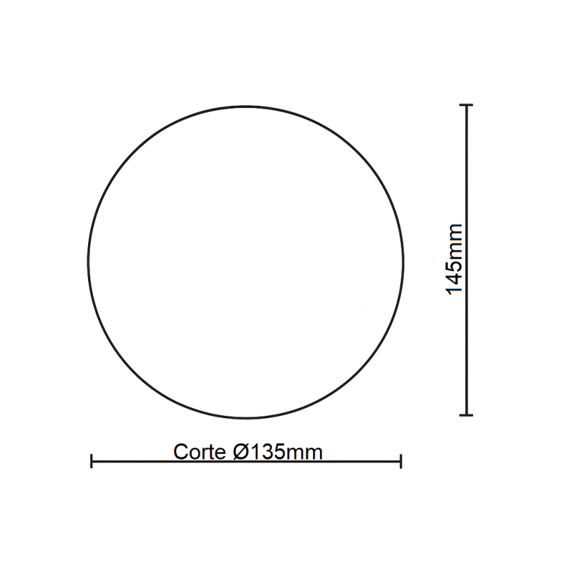 Downlight LED 12W Sin Marco - OSRAM CHIP DURIS E 2835 - CCT