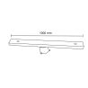 Soporte para Proyectores LED Galvanizado 100cm