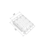 Módulo Óptico LED 60W SMD3030 Bridgelux 180Lm/W Driver Alta Luminosidad  Simétrico 140ºx140º
