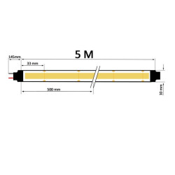 Tira LED COB 24V RGB 15W/M- 672 LED/m IP20- 3 AÑOS DE GARANTIA