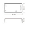 Controladora LED 3 en1 RGB + RGBW + RGBCCT RF 2,4 GHz 12-24V