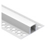 Perfil Aluminio Arquitectónico Enrasado en Yeso o Pladur Para Tiras LED 2 metros
