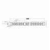 Tira LED 14W/m 220V 120Led/m Rollo de 30 metros  1.890 Lm/m  IP67 Chip Bridgelux